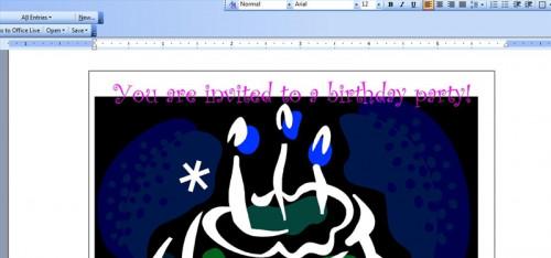 Comment faire Invitation d'anniversaire Cartes sur Microsoft Word